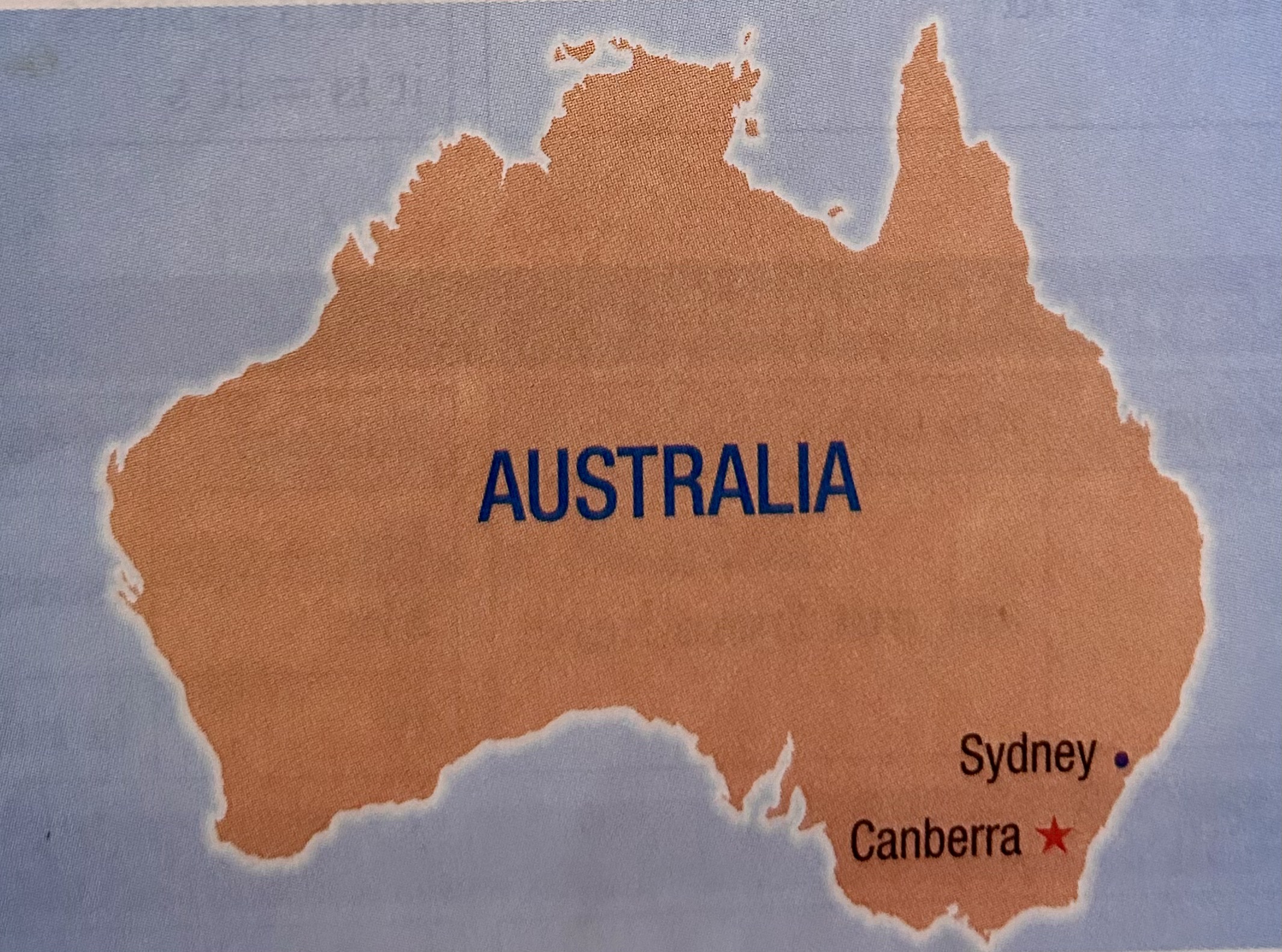 map image of Australia