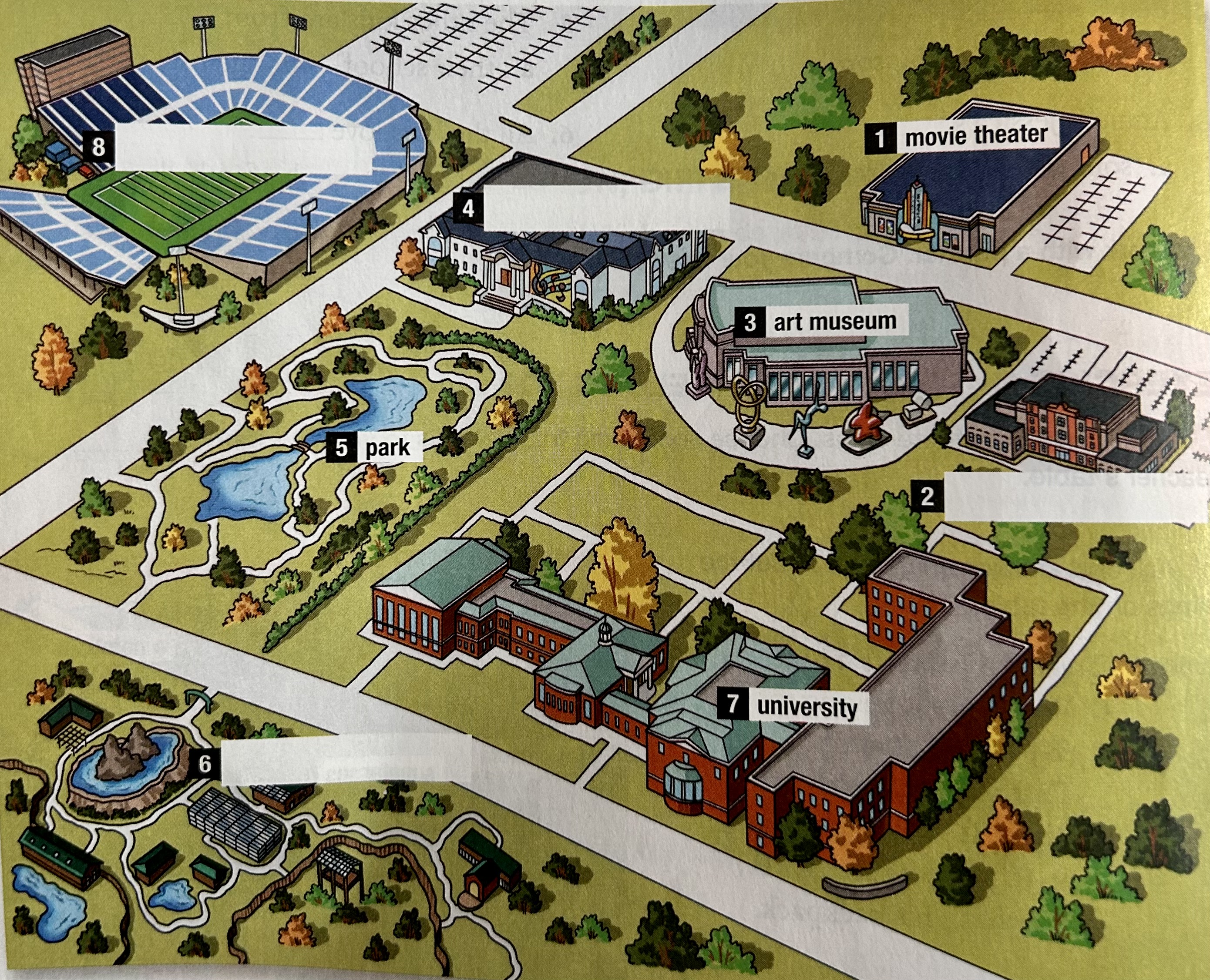 Map of buildings