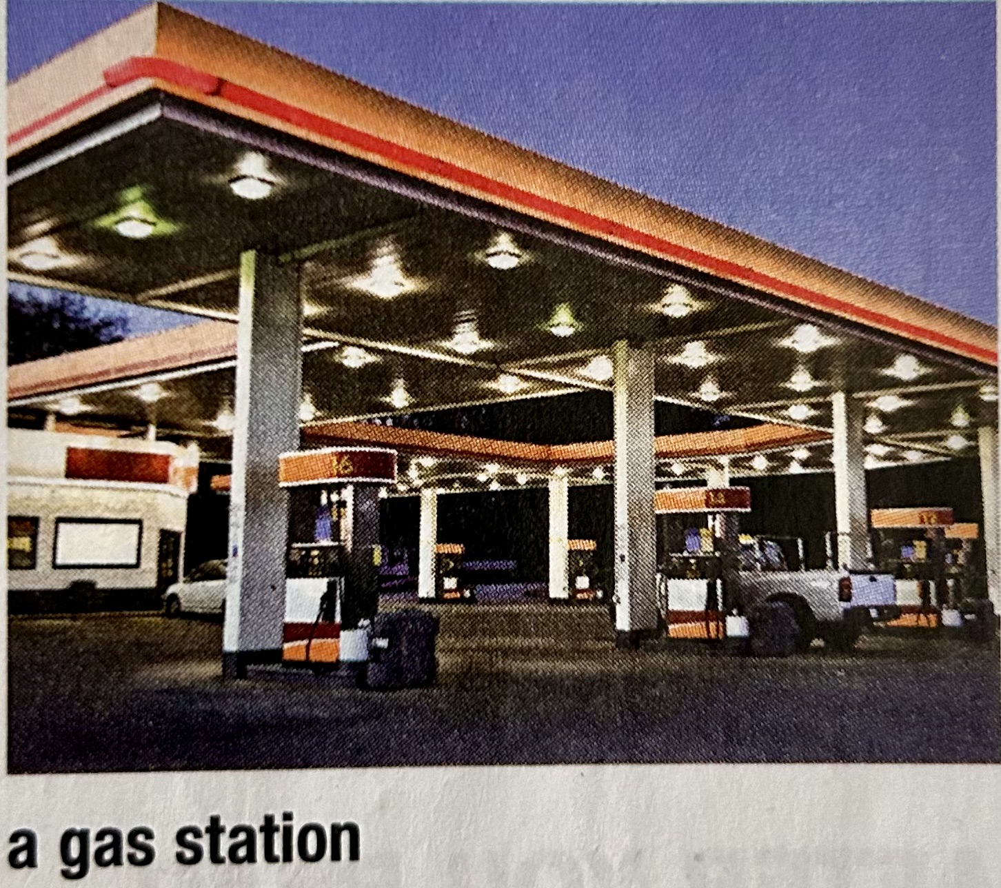 A gas station